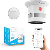 Heiman Zigbee Detector de Humo Inteligente para el hogar, HS1SA-E Plus | Bater&iacute;a Reemplazable de 5 A&ntilde;os, con Supervisi&oacute;n de T