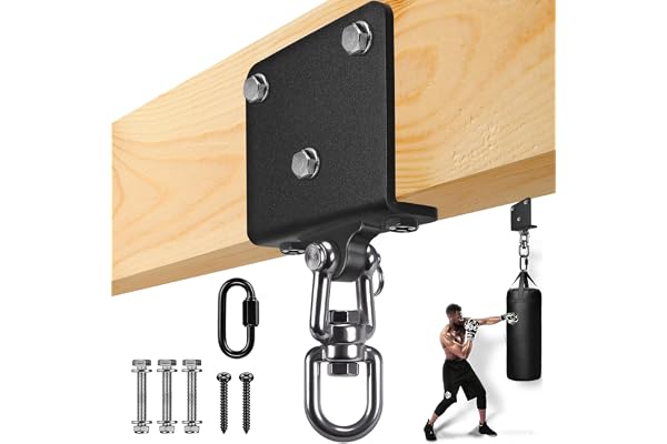 BeneLabel Support de Sac de Frappe, Fixation Poutre pour Sac de Boxe Suspension Crochet Lourd pour Accélérer l'exercice Entraînement Muay Thai Balançoire Hamac, 1000lbs
