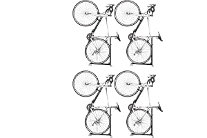 Cykelnook stativ och vertikal förvaringsställ – 4-pack – det ursprungliga vertikala cykelgolvstativet för garageförvaring och