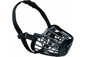 TRIXIE Bozal para Perros en nailon y plástico, para Golden Retriever, L - XL (35 cm), Nero