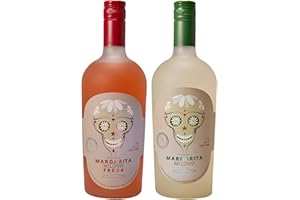 MOJITO LA BODEGUITA Margarita artesano Milove clasico y Milove fresa, elaborado con tequila Agave azul, zumo limón ecológico, licor triple seco y jarabe simple. Listo para tomar. Pack de 2 (limon+fresa)