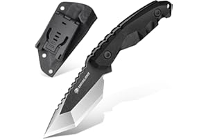 univinlions Outdoor Messer Jagdmesser Feststehende Klinge Full Tang Bushcraft Messer mit Scheide G10 Griff Camping messer Survival messer