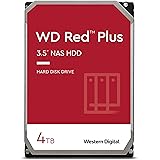 WD Red Plus 4 TB NAS 3,5" Hard Disk Interno - Classe 5.400 RPM, SATA 6 Gb/s, CMR, cache 128 MB