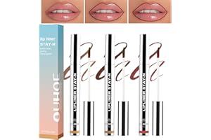 CEBOIC 3 Pezzi Matita Labbra Rimovibile, Macchia del Labbro Peel Off, Sfoderabile E Impermeabile, Matita per Contorno Labbra Arricchito con Acido Ialuronico e Vitamina E, A Lunga Durata Peel Off Lip Liner