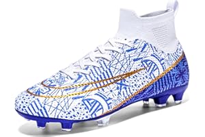 MEIDIASTRA Męskie buty piłkarskie, wysokie kolce, chłopcy, korki piłkarskie, sznurowane, profesjonalne sportowe zawody treningowe, trampki dla dorosłych nastolatków