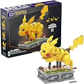 Mega Pok&eacute;mon Hareketli Pikachu yapı seti, 1095 adet Uyumlu Blok ve Par&ccedil;a İ&ccedil;eren, B&uuml;k&uuml;lebilir Eklemli Oyuncak Seti HGC23