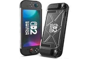 RHOTALL [Custodia ancorabile resistente per Nintendo Switch 2 2025, custodia protettiva rigida in PC compatibile con Switch 2 7,9 pollici, assorbimento degli urti e design antigraffio