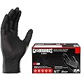 GlovePlus Industrial Black Nitrile Gloves - 5 mil, Latex Free, Powder Free, Textured, Disposable, XLarge, GPNB48100BX, Box of 100