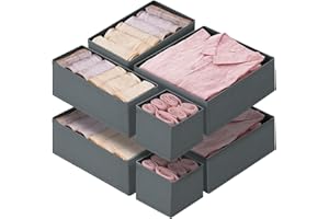 hinrey Schubladen Organizer 8 Stück für Malm Pax Kleiderschrank - Aufbewahrungsboxen Schubladen Ordnungssystem Faltbare Kleiderschrank Organizer Schlafzimmer, Babykleidung, Socken, Unterwäsche