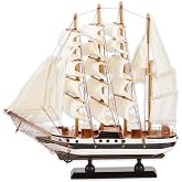 Gifts & Decor Passat hoch gemi detaylı ahşap model deniz dekor