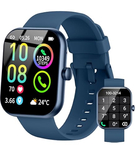 Montre Connectée CASCHO 1.85" HD - Appels Bluetooth, 115+ Modes Sport, étanche IP68, Autonomie 30 Jours - Compatible IOS/Android - 2