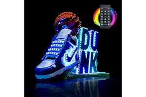 BRICKBLING Kit d'éclairage à distance compatible avec Lego Nike Dunk x L'EGO Set 43008 (pas de modèle), kit d'éclairage LED compatible avec Lego 43008 Nike Dunk x Set de jouets créatifs