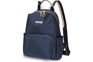 FANDARE Damski plecak na co dzień, dla dziewcząt, plecak szkolny, plecak na uniwersytet, do pracy, na podróż, randkę, imprezę, zakupy, trwały poliester, niebieski, L, Casual