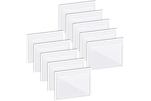 CZ Store Soporte Permiso Coche Pegatina para el parabrisas y Portapapeles de Aparcamiento, Tarjetas de Discapacidad, Notas - ✮GARANTÍA DE POR VIDA✮|Kit de 10| Funda Autoadhesivo para Tickets