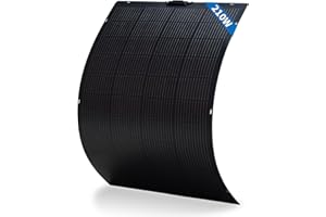 FIREFLY ENERGY 210W Flexibles Solarmodul Monokristallines Solarmodul Photovoltaikmodul Solarmodul für Wohnwagen, Boote, Dächer