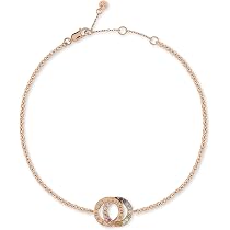 Swarovski Idyllia collana da donna quadrifoglio placcato color oro rosa 5674211