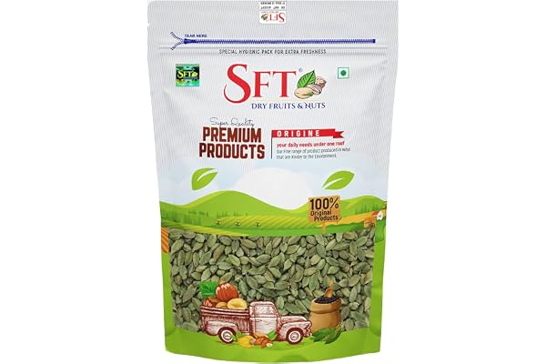 SFT Whole Green Cardamom (Elaichi), 100g