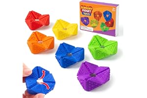JoyJoyful Fidget Flip Toys för barn vuxna, 6 stycken sensoriska autism för leksaker, anti-stress autism leksaker, fidget squishy leksak ångest ADHD-leksaker, lugnande för stressångest