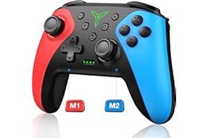 ALEEMTRY Switch Controller, Switch Controller con 2 Tasti programmabili, Wireless Controller Switch con 6 Assi giroscopio, Turbo/Dual Vibration, Switch PRO Controller per Switch/Lite/OLED