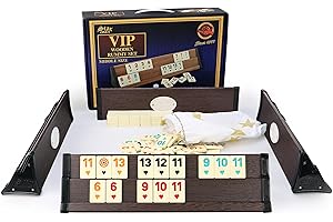 ZYZYZK Star SEMUS Wooden Rummy Compact Okey - Juego de fichas de melamina (oscuro)