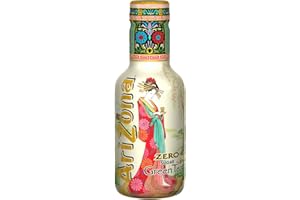 AriZona - Thé Vert Aromatisé au Miel Light - Boisson 100% Plaisir Allégée en Sucre - 20 Calories - Emballage Design - 1 Bouteille PET 500ml