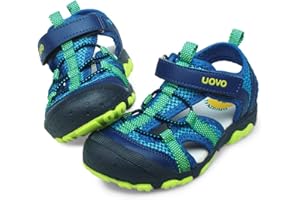 UOVO Boys' Sandals, Kids’ Trekking, Hiking Sandals, Outdoor Closed Toe Sandals, Sporty Summer Shoes, Size 22-38