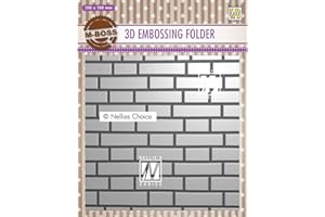 NELLIE'S CHOICE Nellie Snellen 3D Embossing Folder - Brick wall