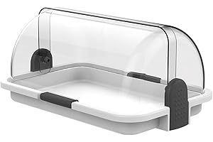 Biesse Casa Polybox Panera Pequeña, Blanco, 30 x 14 x 20 cm