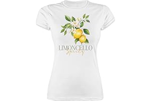 Shirtracer - Shirt Damen - Party & Alkohol - Limoncello Spritz | Italien-Fans | Italienischer Likör | Zitronenlikör