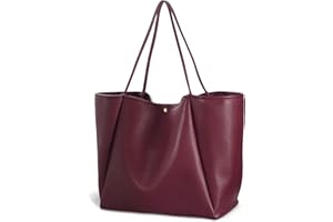 HOXIS Sac fourre-tout surdimensionné en cuir PU pour femme Sac de week-end Sac à main Sac à main de voyage