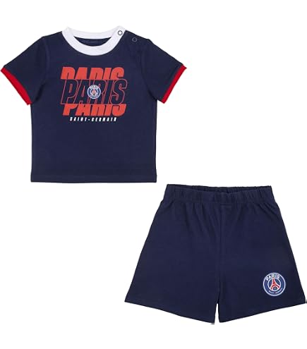 Ensemble Equipe De France Bébé Garçon - T-Shirt + Short - Collection Officielle FFF - Coton - 2 Étoiles