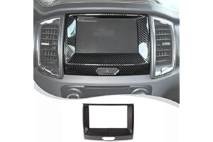 YANER Accesorios interiores decorativos para navegación de control central GPS para Ford Ranger 2015 2016 2017 2018 2019 2020 2021, cubierta del marco de navegación central