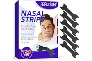 GENERICO 120 Pezzi Cerotti Nasali Respira Bene Antirussamento - Cerotti Naso Extra Forti per Non Russare, Migliora la Respirazione e Sonno, Nasal Strips per Ridurre Congestione Nasale e Russamento, 66x19mm
