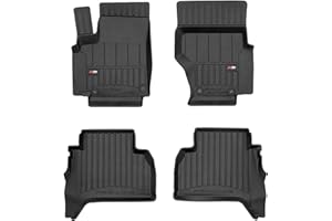 M MOTOS Tapis de sol caoutchouc pour Volkswagen Amarok I 2009-2021 Améliorez Votre Confort de Voyage avec Le tapis noir antidérapant Auto 3D- tapis voiture Tous Temps pour Voiture, Protection Contre l