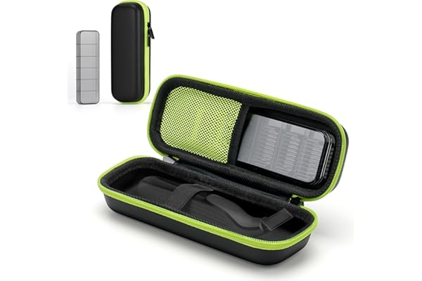 Yinke Étui pour Rasoir Electriques Hommes pour Oneblade, Étui de Voyage imperméable avec boîte-Guide pour O Blade QP2824/30 QP2630/30 QP2530/30 QP2734/30, Vert