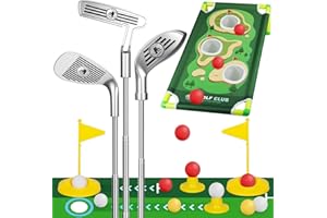 HomeMall Kids Toy Golf Club Set, Toddler Golf Clubs & Putting Mat, Indoor and Outdoor Yard Game Toddler Golf Toy Gifts for Aged 3-8 Boys Girls