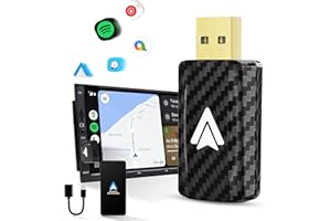 MSXTTLY Adattatore Android Auto Wireless, U2A-L9 Convertire Android Auto cablato in wireless, Android Auto Sitck per auto con telefoni Android AA cablati 11-15, Mini e stabile, USB C/A, Nero