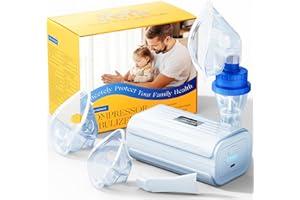 AIDISY Ultradźwiękowy cichy rozpylacz sprężarkowy aerozol - Areosol dla dzieci i dorosłych, ustnik i maska, skutecznie łagodzi choroby ogólnoustrojowe, regulowana prędkość rozpylania