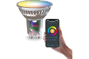 CALEX Smart Light Bulb GU10, WiFi LED Spotlight, RGB, App and Works with Amazon Alexa and Google Home, 4.9W