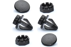 NIYATA Set di 2 clip di fissaggio da spiaggia posteriore, clip per tablet di ricambio 799161KA2A, supporti di fissaggio per bagagli posteriori, compatibili con Nissan juke 2010-2014 (nero)