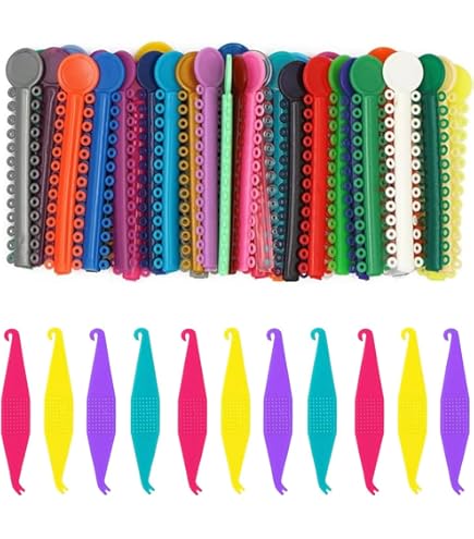 XdealCozyxc 2080 Orthodontic Elastic Bands For Braces (ixed Colors