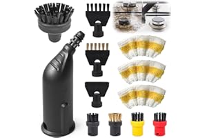 LOMHYVE 12 Stück für Kärcher Dampfreniger Zubehör Easyfix SC1 SC2 SC3 SC4 SC5 Zubehör Rundbürstenset Düse Rundbürsten Bürste Dampfreiniger Ersatzteile