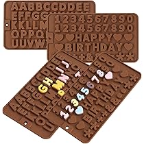 2 Stampi Silicone Lettere E Numeri - Per Cioccolatini, Biscotti, Sapone Fai Da Te | Antiaderente E Lavabile - Foto 9