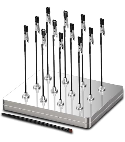 Duratool D03285 - Utensile A Morsetto Terza Mano Con Lente Di Ingrandimento E Supporto Per Saldatore