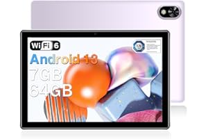 DOOGEE U9 Tablet, WiFi 6 Tablet Android 13, 7GB RAM + 64GB ROM (1TB TF), 10.1” 1280 * 800 HD+ IPS Tablet 10 Pollici, Tablet in Offerta Bluetooth 5.0/5060mAh/OTG/Tipo C/3.5mm Headphone Jack, Viola