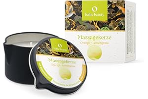 ‎BALTIC BEAUTY Baltic Beauty Exklusive Massagekerze - Orange und Lemongrass - Sinnliche Massagen - Pflegende Rezeptur - Tolles Geschenk für den Partner - in praktischer Dose mit Ausgießer - 80ml