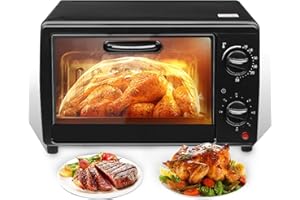 PNETERG Forno Elettrico 22 L 800W - Mini Forno Posabile Da Incassabile, Piccolo (13L)