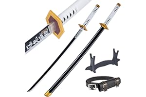 57 SPECIAL REPLICAS Bamboo Anime Demon Slayer 105cm 41Inch Hashira Pillars Protagonist Cosplay Sword - Giyu Tomioka's Nichirin Katana JT10054