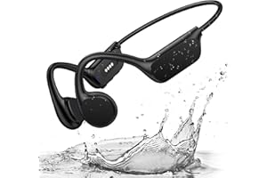 WETSKY Swimming Headphones Bluetooth 5.4, Bone Conduction Headphones, IPX8 Waterproof 32G MP3 Player Memory Underwater Head phones, Open Ear Wireless Sport Earphones with Mic for Swimming, Running, Cycling