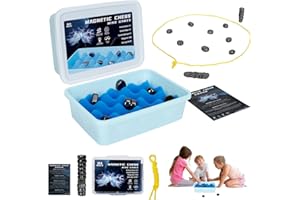DAOUZL Scacchi Magnetici, Gioco di Scacchi Magnetici, Magnetic Chess Game, gioco di scacchi magnetico, gioco scacchi magnetico, gioco scacchi magnetici per Feste per la Famiglia e Gli Amici (B)
